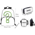 thumbnail image 2 of Conjunto de 3 piezas de dibujos animados para niños y niñas, mochilas escolares de gran capacidad, bolsa de almuerzo, estuche para lápices, el mejor regalo, 2 of 4
