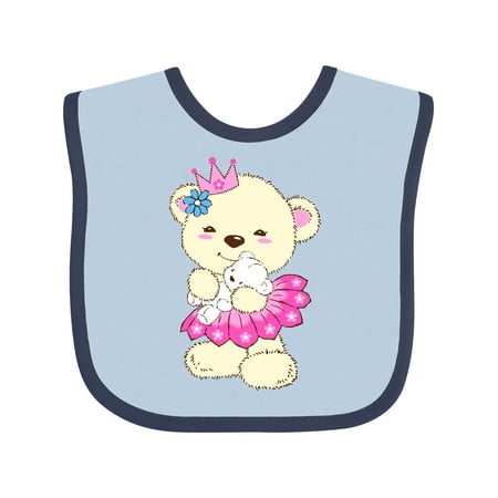 

Inktastic Princess Bear Gift Baby Girl Bib