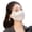 White, variant on UV Guard Face Mask, UPF 50+ Reusable Outdoor Sun Protection, Slim Fit, Moisture Wicking Cooling Satin Weave, Breathable Mesh