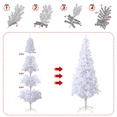 thumbnail image 5 of Magshion 8FT Artificial Christmas Tree with 1250 PVC Branches for Home, Office Xmas Party, White, 5 of 8