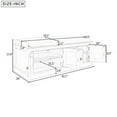 thumbnail image 7 of Storage Bench Entryway Bench with Adjustable Shelves, Shoe Cabinet with 4 Doors and Removable Cushion for Entryway, Hallway, Living Room(Espresso), 7 of 7