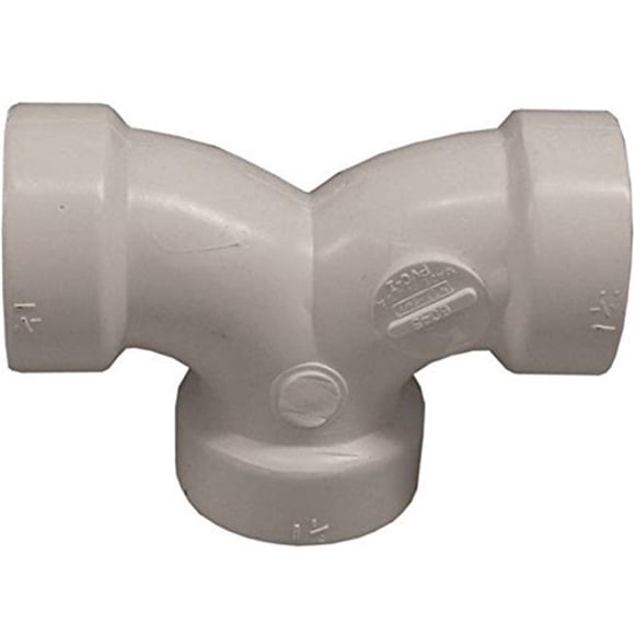 Charlotte Pipe & Foundry PVC 00327 0600HA 1.5 in. DWV Double PVC Elbow