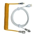 thumbnail image 1 of Cable en USB Baoblaze Cable de resorte juegos de carga rápida, funda doble con enchufe de aviación DIY Amarillo, 1 of 8