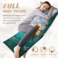 thumbnail image 7 of Rateoe Long Body Pillow Cover, 20x54 Inches Body Pillow Cases, Soft Brushed Microfiber Zipper Design, Underwater Swimming Duck -Pillows Not Included, 7 of 7
