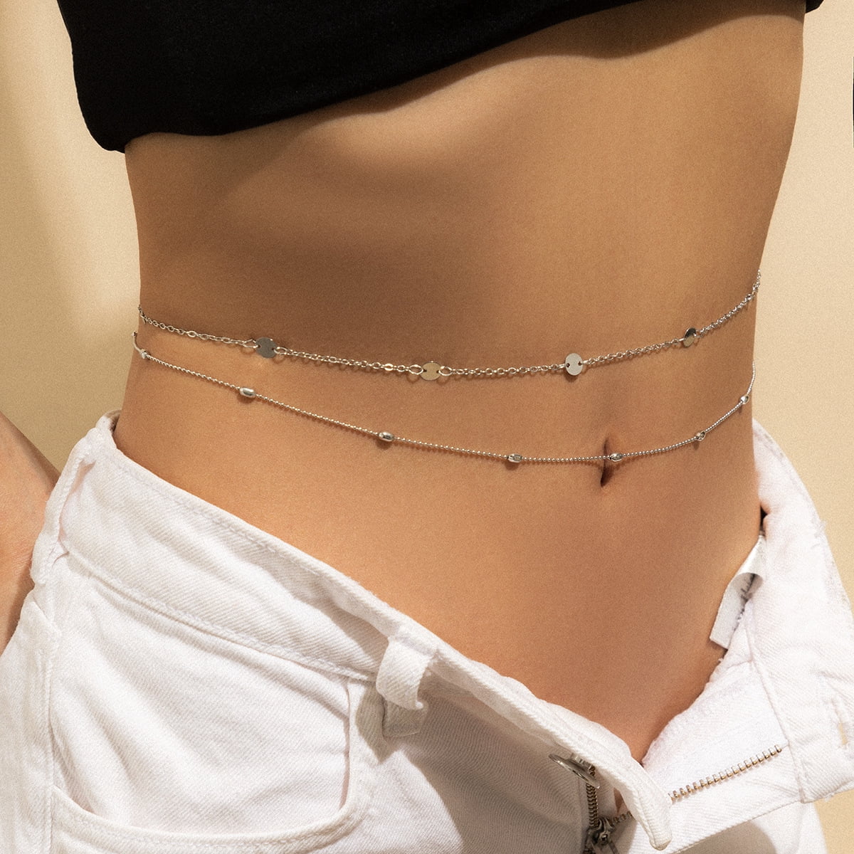 Belly chain jewelry discount