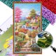 thumbnail image 1 of Cuentas Bordado Completas Impresas en El Kit Punto Cruzado Paisaje 11ct Del 50x90cm, 1 of 9