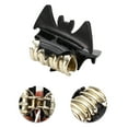 thumbnail image 3 of Unique Bargains Halloween Bat Style Hair Clips 1.97" 3 Pcs Black Gold Tone Silver Tone, 3 of 5