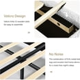 thumbnail image 5 of 4 EVER WINNER King Size Bed Frame, Boucle Upholstered Bed Frame with Headboard, No Box Spring Required, Easy Assembly, White, 5 of 8