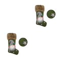 thumbnail image 4 of sweethay Calcetines de Papá Noel para decoración navideña, calcetines de caramelo, regalo, calcetines de Navidad, adorno de Navidad 2020, 1 pieza y 2 2Conjunto, 4 of 6