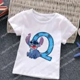 thumbnail image 3 of Nueva camiseta con letras ABCD de Stitch para niños, camisetas con combinación de nombres, camisetas de dibujos animados Kawaii, ropa informal para niños y niñas, camisetas Harajuku para niños y niñas, 3 of 5