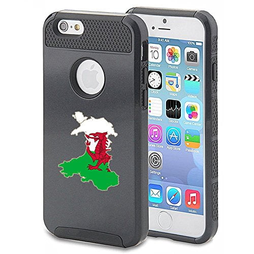 Apple iPhone 6 Plus 6s Plus Shockproof Impact Hard Case Cover Wales Welsh Flag...
