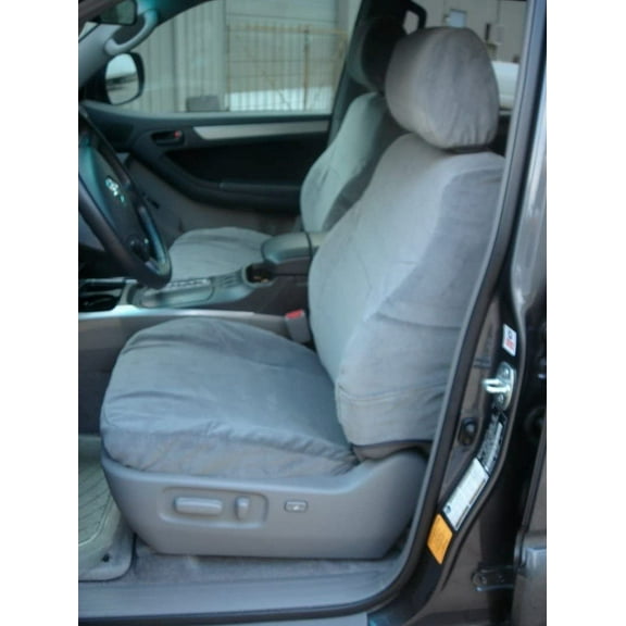 CM7 2005-2006 Toyota Camry Front and Back Seat Set. Front Buckets with Side Impact s and Rear 60/40 Split Seat with Armrest in Gray Velour