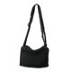 thumbnail image 3 of Bolso de hombro de mujer a la moda con cierre de cremallera y correa ajustable para el hombro. Negro, 3 of 8
