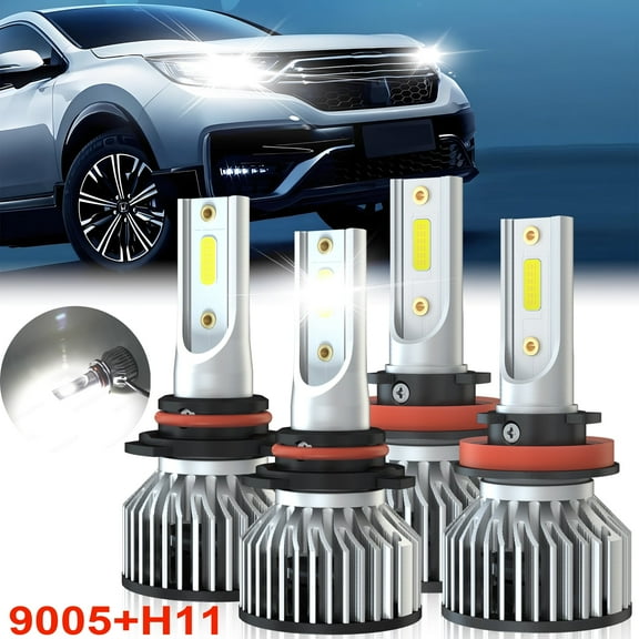 For Honda CR-V CRV 2015 2016 2017-2019 9005 H11 LED Headlights High Low Beam Bulbs Kit