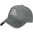 thumbnail image 1 of Here Comes Trouble Hat Vintage Dad Hats Baseball Cap, 1 of 8