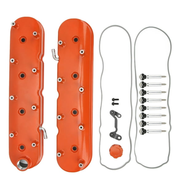 Engine Valve Cover Replacement,Engine Valve Cover Orange Cast Aluminum