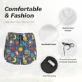 thumbnail image 6 of Haiem Cartoon Space Women's 2 in 1 Running Shorts - Lightweight Athletic Workout Gym Yoga Breathable Sports Shorts Liner with Phone Pockets-X-Large, 6 of 9