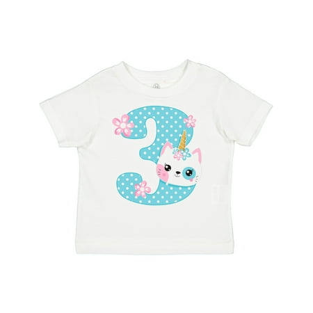 

Inktastic Unicorn Kitty 3rd Birthday Gift Toddler Toddler Girl T-Shirt