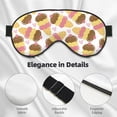 thumbnail image 3 of Uemuo Cute Ice Cream Pattern Sleep Eye Mask - Light Blocking Sleep Mask Blocking Out Light Perfectly, Soft and Comfortable Night Eye Mask, Eye Blinder, 3 of 7