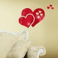 thumbnail image 3 of Pegatinas de pared de espejo 3D Love Heart Decal DIY Home Dormitorio Art Decor (Rojo) Ehuebsd Libre de BPA, 3 of 6