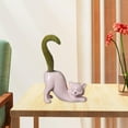 thumbnail image 6 of Cartoon Cat Flower Pot Cute Planting Pot Ceramics Porcelain Flower Vase for Garden Home Decoration Courtyard Bedroom Pink, 6 of 10