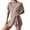Brown, variant on 2 Piece Short Sets for Women Summer Dressy High Slit Top Shirt Travel Vacation Airport Outfits Soft Vacation Workout Shorts Sets Matching Clothing