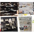 thumbnail image 5 of Magik L-Shape Velvet Jewelry Frame Tray Pad Earrings Board Display Counter Rack Organizer (Earring Gray, 120 Holes), 5 of 6