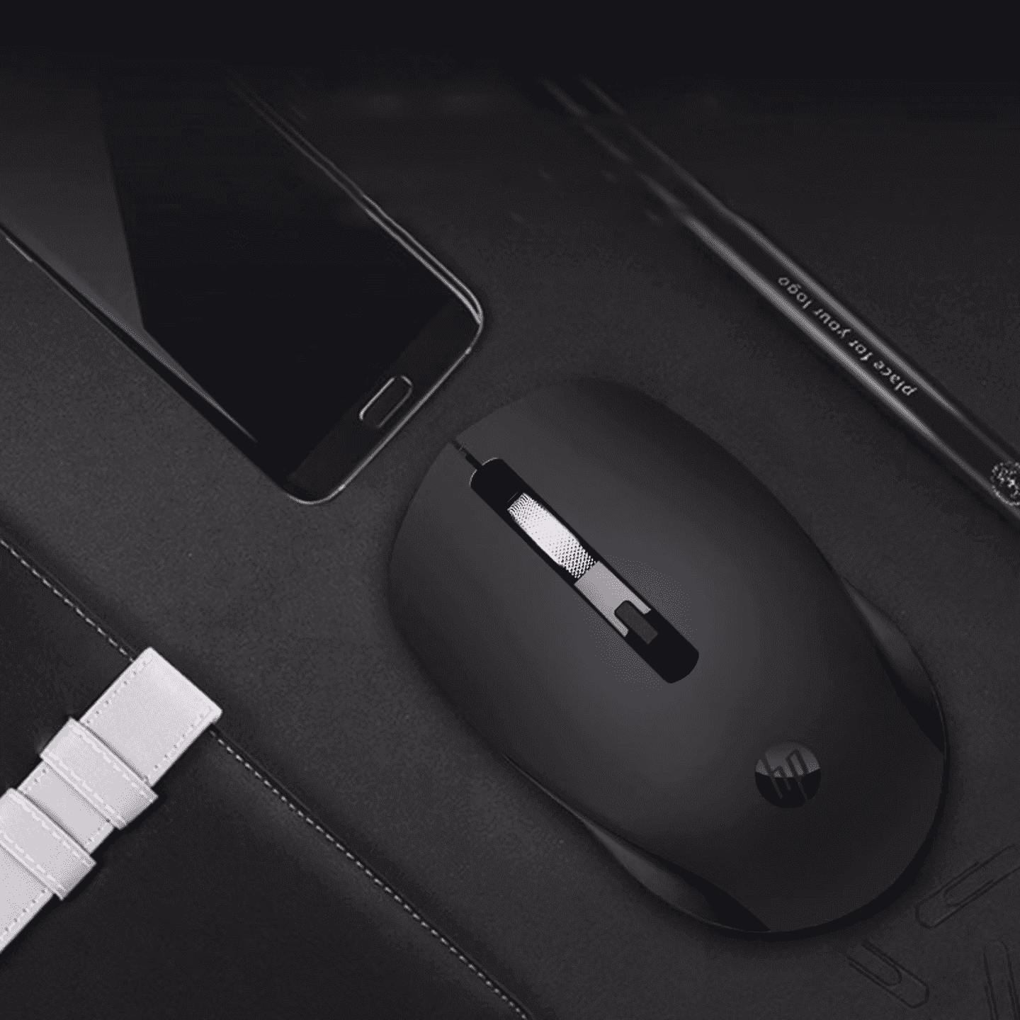 HP S1000 Plus Quiet Wireless Mouse, Dual Bluetooth & 2.4GHz, Quiet Clicks, 24-Month Battery,1600 DPI, Ambidextrous, Eco-Friendly Design, Multi-OS, Black