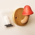 thumbnail image 3 of ievspot Wooden Mushroom Coat Hooks Smooth Edge 3kg Load-capacity  Wall Mounted Towel Hanger Clothes Hooks with Screws, 3 of 8