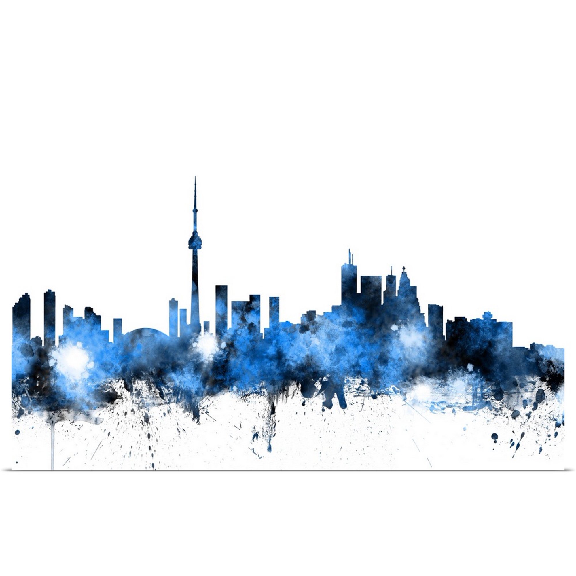 Great BIG Canvas | Rolled Michael Tompsett Poster Print entitled Toronto Canada Skyline