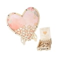 thumbnail image 1 of Wedding Guest Book Drop Box Rustic Decor for Anniversary Top Guest Book Funeral Pink Heart, 1 of 9