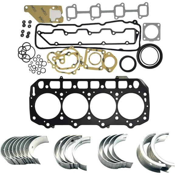 4TNE98 Bearing Kit   Full Gasket Kit For Yanmar 4TNE98 4TNE98-DI Engine For Takeuchi TB175 F14 A14C Excavator For John Deere 244H 304H Loader L1203 STD 4TNE98 Bearing kit set