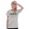 thumbnail image 3 of Chilling Out Relaxed Funny Workout Womens Fitted Plus Size Graphic Tee Brisco Brands 3X, 3 of 5