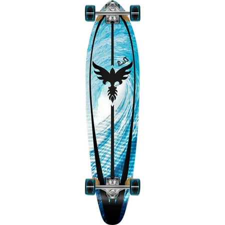 Yocaher Skateboards kicktail complete longboard skateboard - 10  x 40  - Tsunami price history on PriceWatchPro