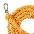 thumbnail image 2 of Handcrafted Dog Leash Multifunctional Double Head Braiding Dog Training Leash with Gold Accessories for Running, 2 of 5