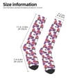 thumbnail image 5 of Fotbe Peonies print Women's Men's Novelty Crew Socks Cotton Socks Knee High Socks for Walking,Running,Nurses,Pregnancy, 5 of 9