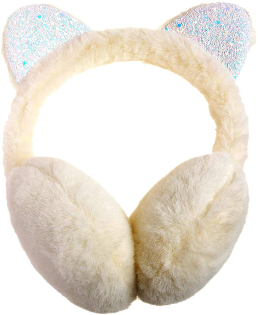Girls Winter Warm Novelty Animal Design Earmuff Earwarmer Ear Muff Ski Hat School Wear Headband Hat 