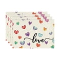 thumbnail image 3 of Artoid Mode Valentine's Day Placemat Red Love Wedding Holiday Table Mat 1 Count, 3 of 3