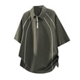 thumbnail image 4 of Mens Big & Tall Athletic Golf Shirts M-5X Plus Size Short Sleeve T-Shirts for Men with Zipper Collared Casual Workout Tees Tops, 4 of 5