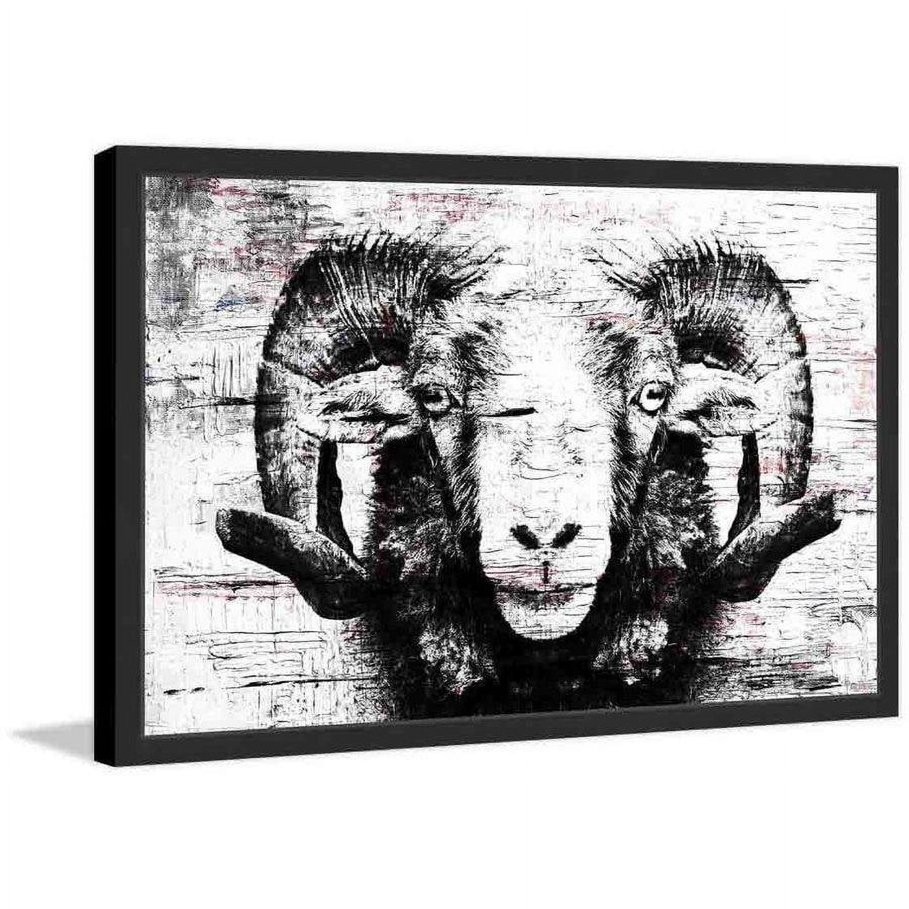 Parvez Taj "Staring Ram Eyes" Framed Painting Print