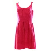 New 2984-1 Nine West Womens Jazzberry Red Sleeveless Belted A-line Dress Sz 14P $79