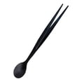 thumbnail image 2 of Pinzas de cuchara 2 en 1 de acero inoxidable para servir cucharas de cocina Negro, 2 of 8