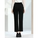 thumbnail image 5 of Pantalones de Pierna ancha Allegra K Negro L, 5 of 5