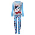 thumbnail image 3 of Family Matching Christmas Pajama Sets Snowman Top Pants 2PCS Christmas PJs Bodysuits, 3 of 7