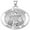 White Gold, variant on PicturesOnGold.com Saint Stephen Religious Medal Female Adult- 2/3″ Size of Dime, Sterling Silver