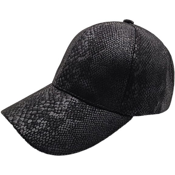 Hsqqdc Snakeskin Pattern Baseball Cap, Adjustable Unisex Dad Hat for Street Casual Wear