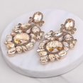 thumbnail image 3 of Statement Crystal Rhinestone Claw Big Glassrhinestones Drop Earring Fo--E1542 Black-Model code 9575 E1542 Black, 3 of 3