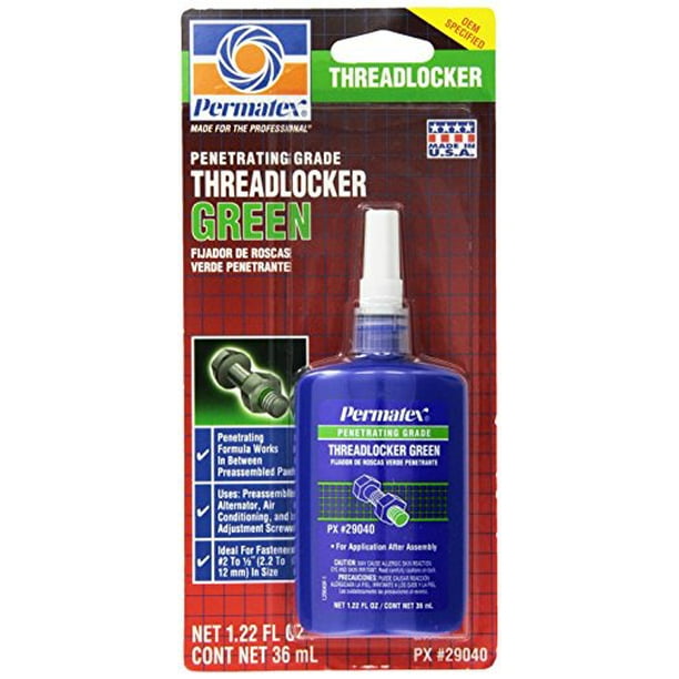 permatex 29040 grade threadlocker green, 36 ml Walmart