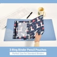 thumbnail image 5 of Ckdifva Unicorns and Trees Pencil Pouch 3 Ring Zipper Pencil Case Binder Pockets Clear Top Cosmetic Bag 2 Pack, 5 of 6