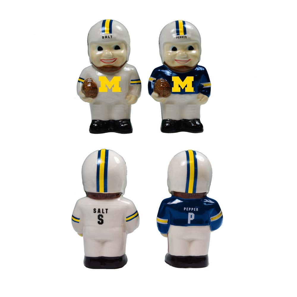 Michigan Player Salt and Pepper Shakers